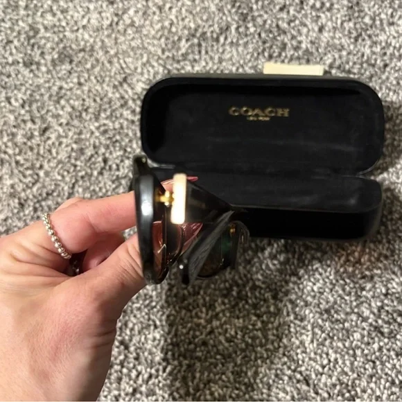 Coach Black Women's Dark Tortoise Sunglasses - Picture 11 of 13